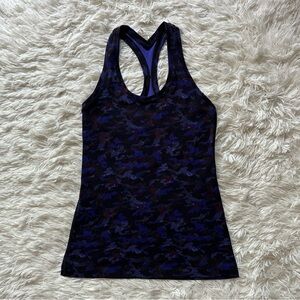 Lululemon Cool Racerback Tank Mini Camo Size 6